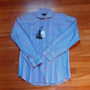 Bogosse Men's Light Purple/White Gingham Plaid Dress Shirt | Size 4/L | NWT